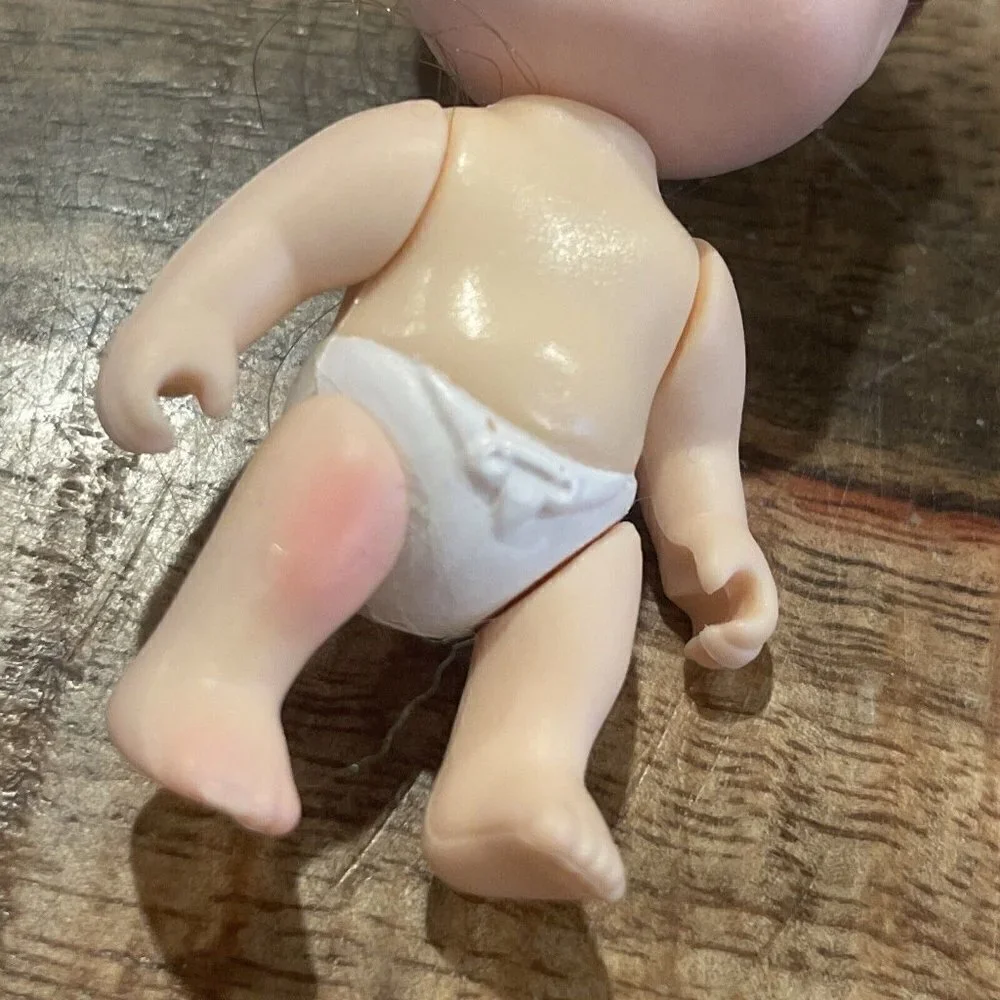 Vintage 1990 Tyco  Quints baby doll blond  # 3 Brunette Green Eyes